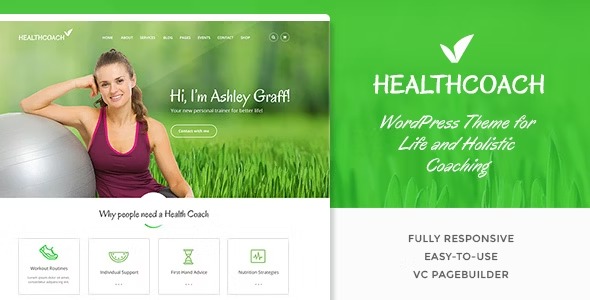 Health Coach- Personal Trainer WordPress theme