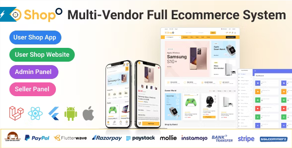 Shopo eCommerce Multivendor eCommerce Flutter App with Admin Panel - Website