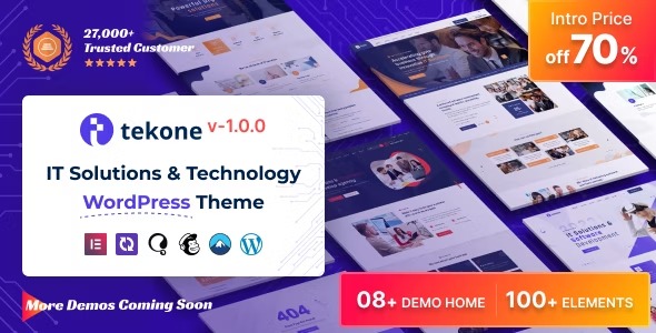 Tekone - IT Solutions - Technology WordPress Theme