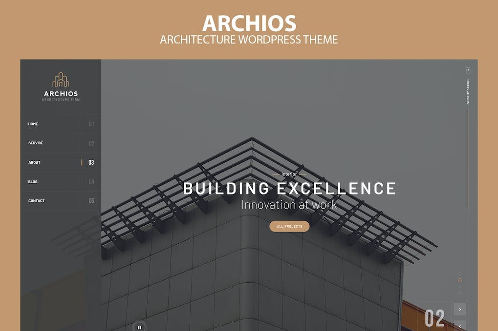 Archios - One Pager Architecture WP Theme