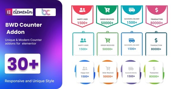 BWD Counter addon for elementor