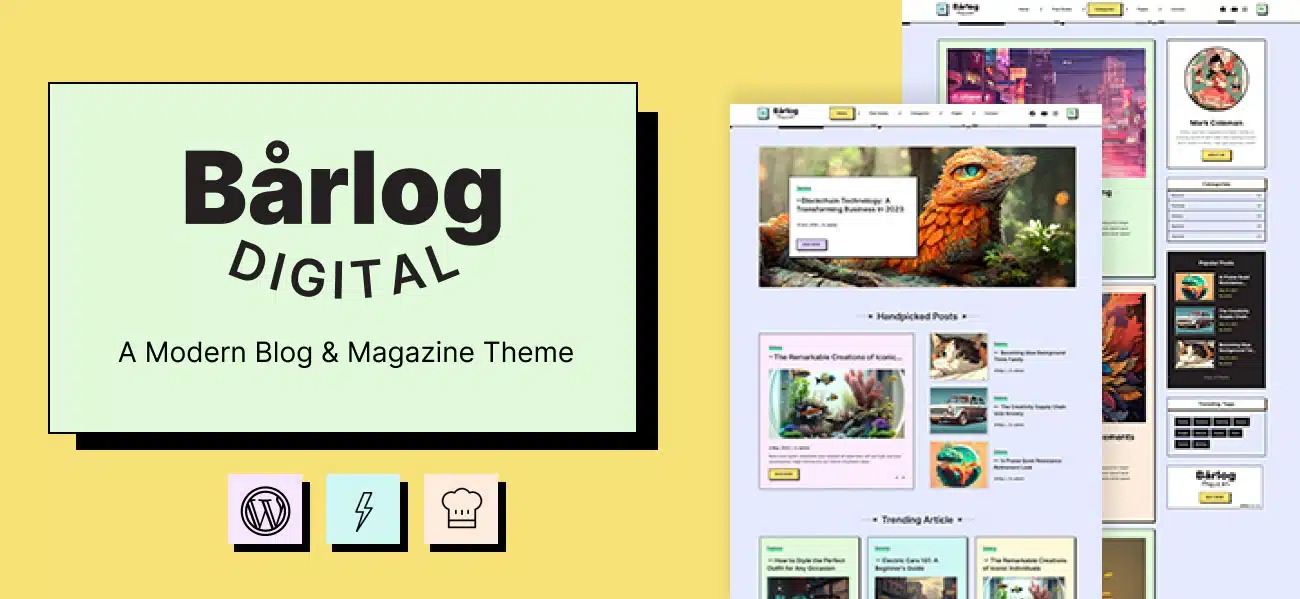 Barlog - A Modern Blog - Magazine Theme