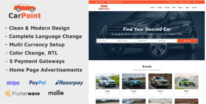 CarPoint - Multi Vendor Car Listing Directory