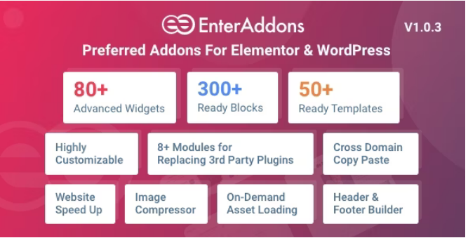 Enter Addons Pro | Preferred Addons For Elementor And WordPress