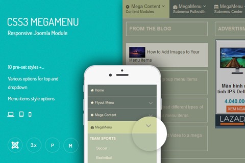 JUX CSS Mega Menu