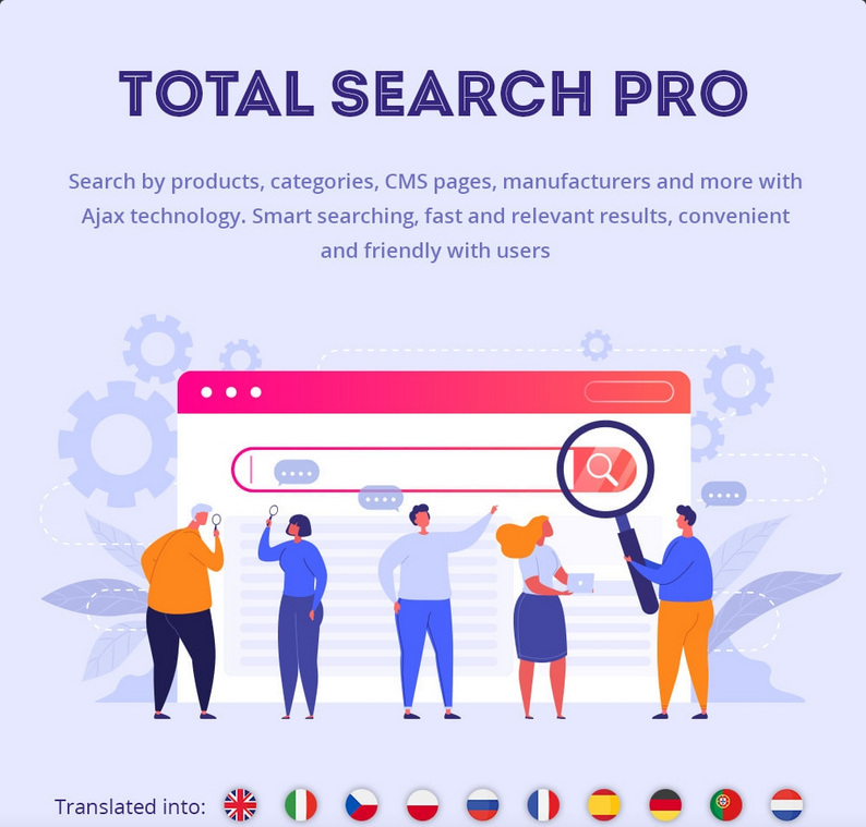 PrestaShop Total Search Pro: products