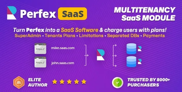 SaaS module for Perfex CRM - Multitenancy support (100% Clean and Working)