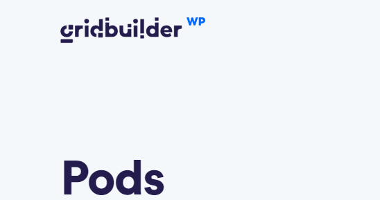 WP Grid Builder Pods
