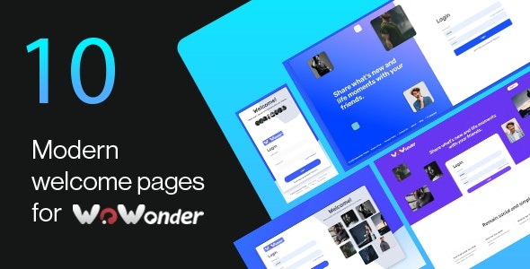 Wonderful - The Ultimate Welcome Page Themes For WoWonder