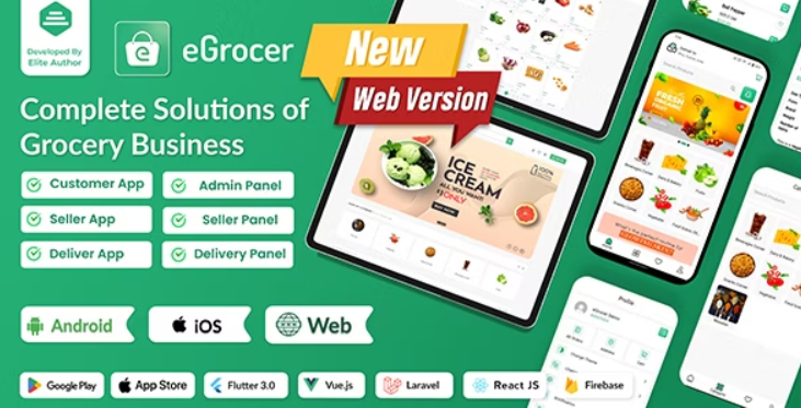 eGrocer Online Multi Vendor Grocery Store