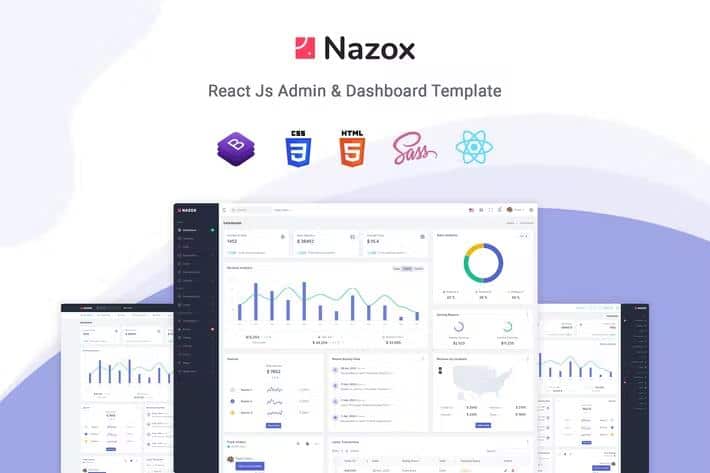 LATEST Nazox React Admin & Dashboard Template Download - CMS Code Shop