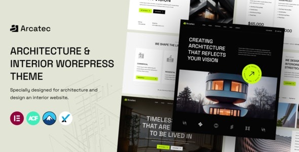 Arcatec Architecture and Interior WordPress Theme