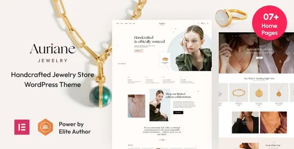 Auriane- Handcrafted Jewelry Store WordPress Theme