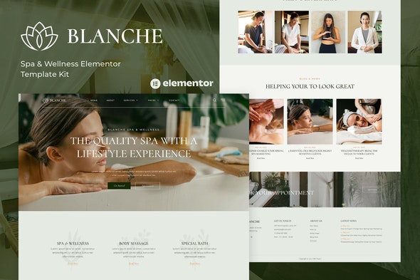 Blanche - Spa - Wellness Elementor Template Kit