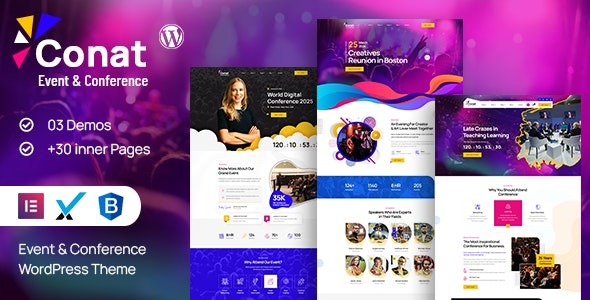 ConatEvent - Conference WordPress Theme + RTL Ready