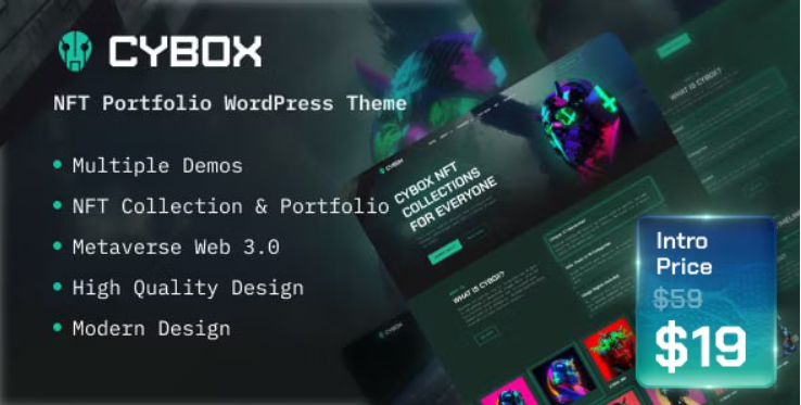 Cybox - NFT PortFolio WordPress Theme
