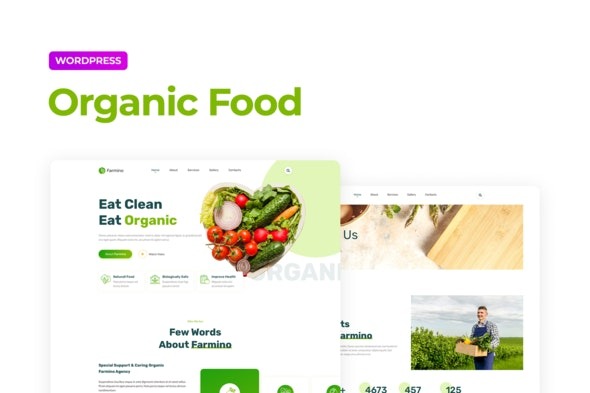 Farmino - Organic Food Elementor Template Kit