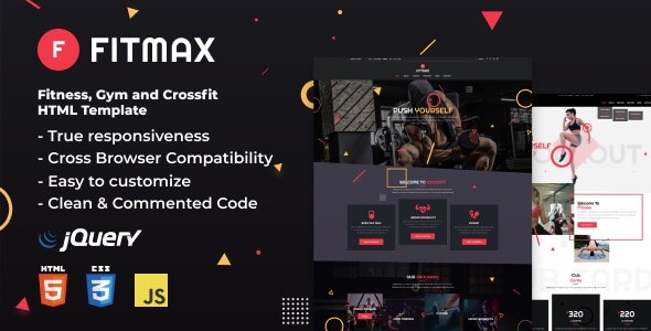 Fitmax - Fitness and Crossfit HTML Template