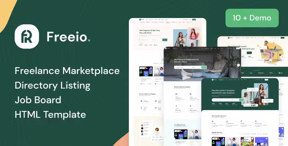 Freeio Freelance Services Marketplace - Job Board HTML Template