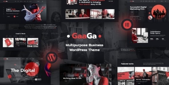 Gaaga - Creative Agency WordPress Theme