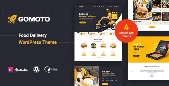 Gomoto - Food Delivery - Medical Supplies WordPress Theme