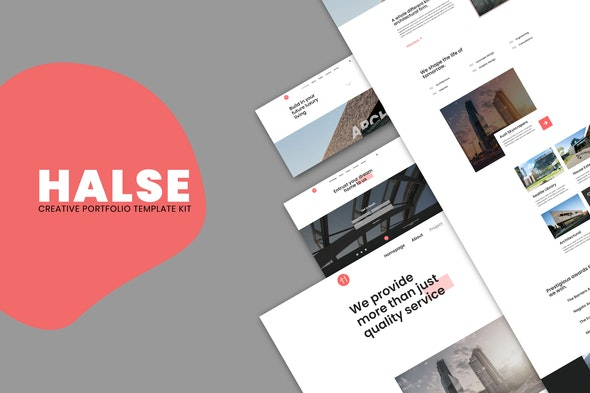 Halse - Architecture & Interior Design Elementor Template Kit