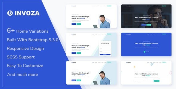 Invoza - Responsive Landing Page Template