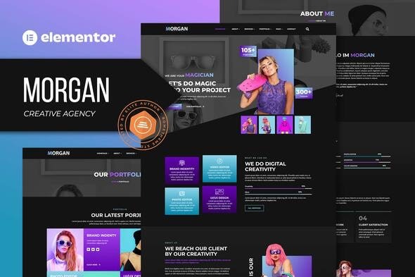 Morgan - Creative Agency & Portfolio Elementor Template Kit