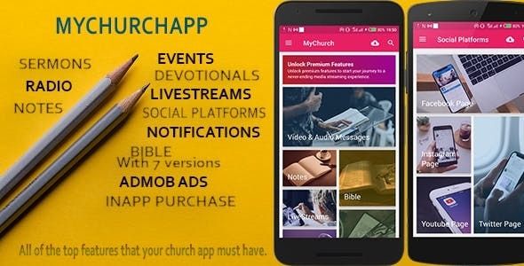 My Church App - Android - IOS Flutter Church Application