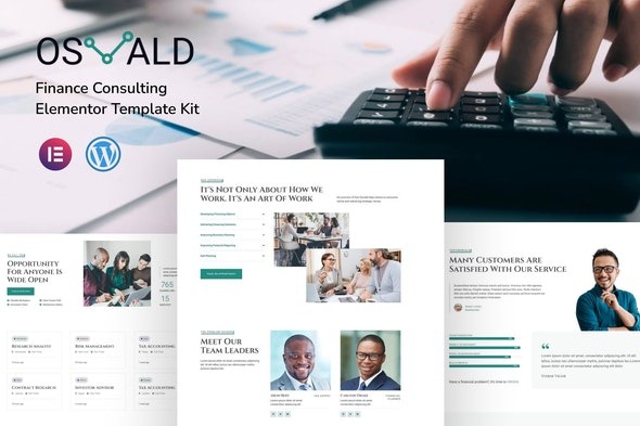 Osvald - Finance Consulting Elementor Template Kit
