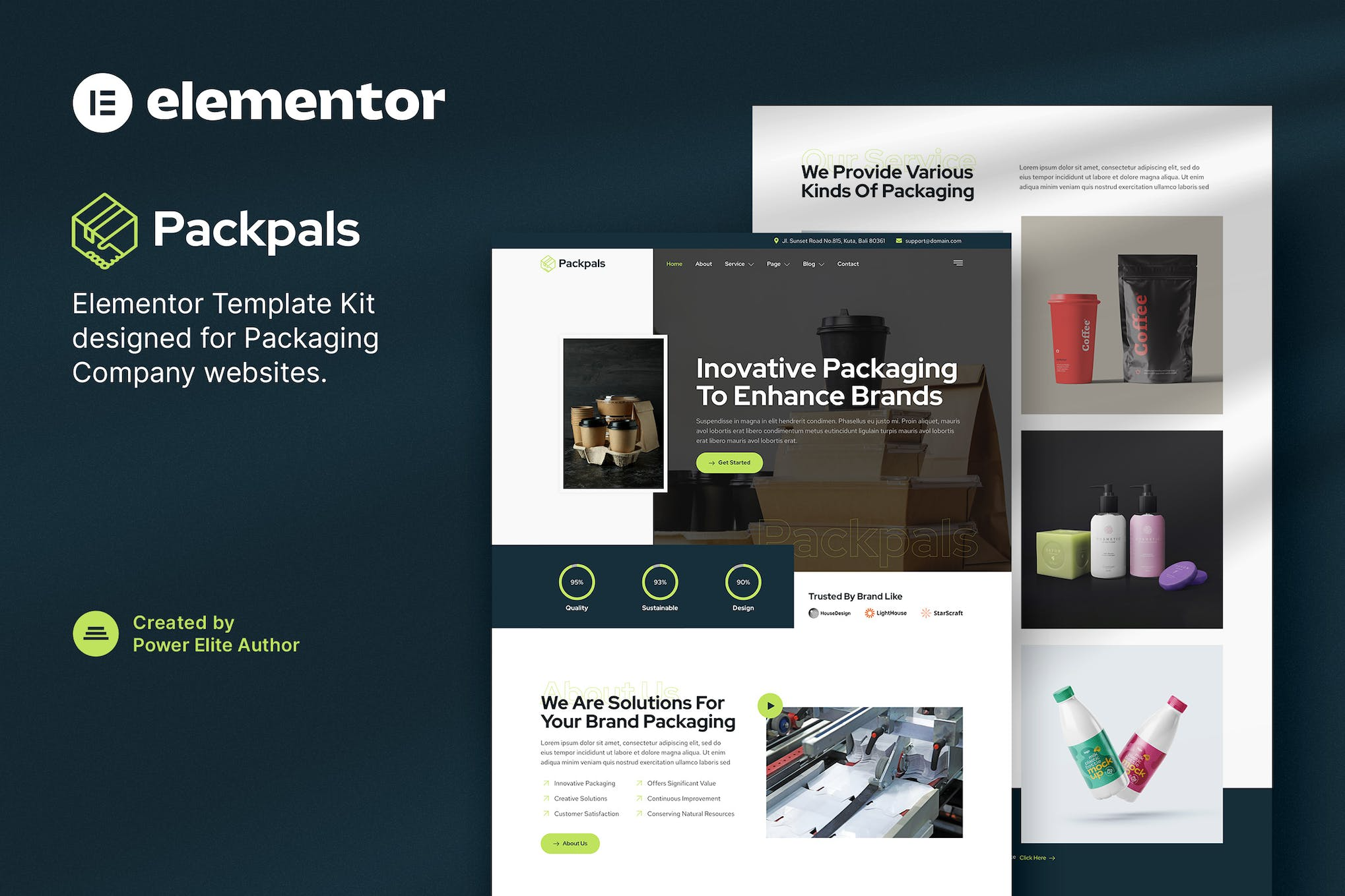 Packpals - Packaging Company Elementor Template Kit
