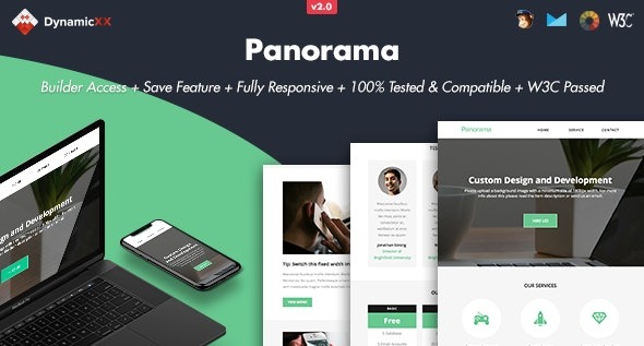 Panorama - Responsive Business Email + Builder