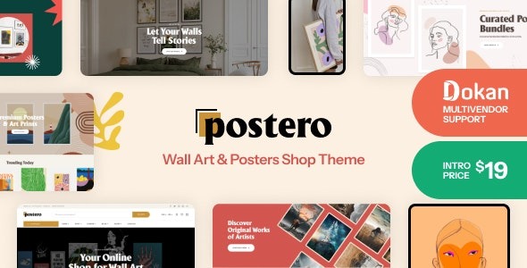 PosteroWall Art - Poster WooCommerce Theme