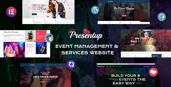 Presentup Event Planner & Celebrations Management WordPress Theme