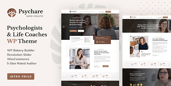 Psychare WordPress Theme for Psychologists - Life Coaches