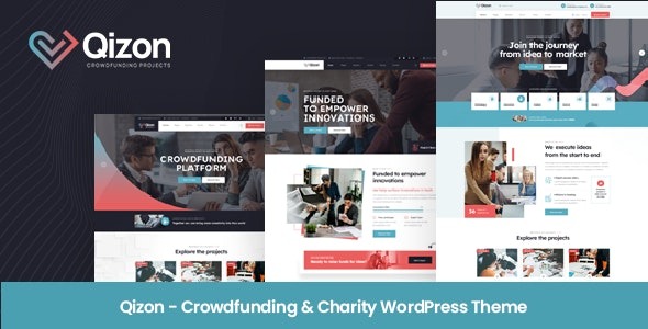 Qizon Crowdfunding - Charity WordPress Theme