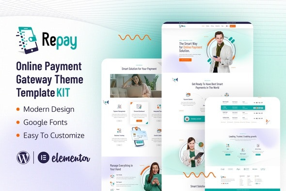 Repay - Payment Gateway Elementor Template Kit