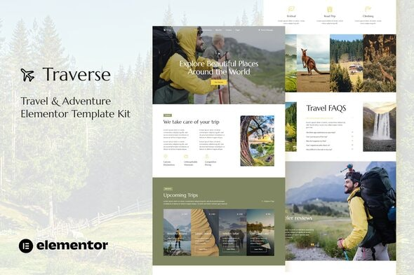 Traverse - Travel - Tour Agency Elementor Template Kit