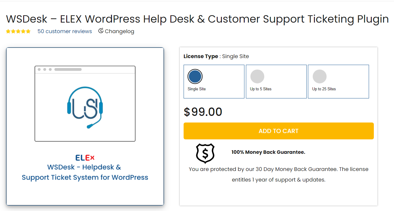 WSDesk - ELEX WordPress Helpdesk & Customer Support Ticket System