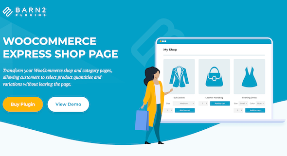 WooCommerce Express Shop Page Barn Media