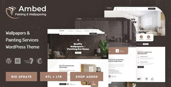 Ambed Wallpapers - Painting Services WordPress Theme
