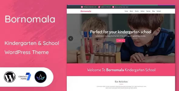 Bornomala - Kindergarten - School WordPress Theme