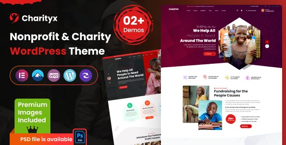 Charityx - Charity - Nonprofit WordPress Theme
