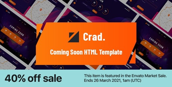 Crad Creative Coming Soon HTML Template