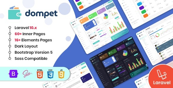 Dompet Payment CodeIgniter Admin Dashboard Template