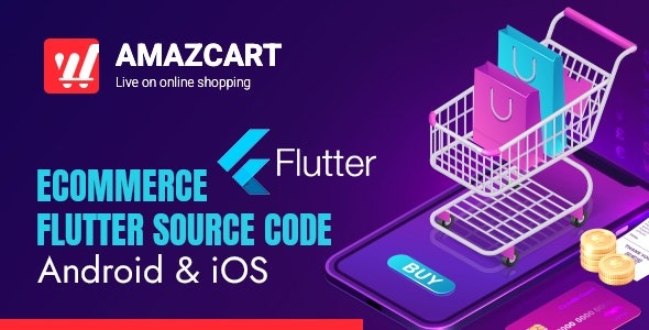 Flutter AmazCart Ecommerce Flutter Source code for Android and iOS