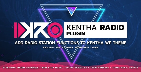KenthaRadio Addon for Kentha Music WordPress Theme To Add Radio Station and Schedule Functionality