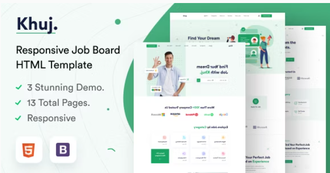 Khuj Job Board HTML Template