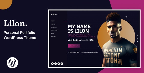 Lilon Personal Portfolio WordPress Theme