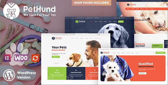 Pet Hund - Animals Shop - Veterinary WordPress Theme